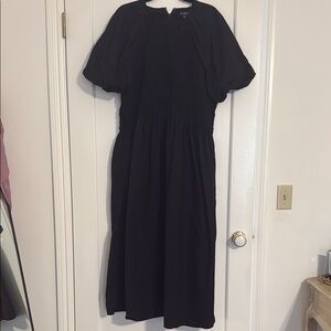 J. Crew Elegant Black Midi Dress